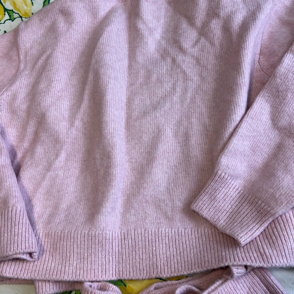 Mango Soft Pink Knit Wool Sweater - Picture 8 of 9